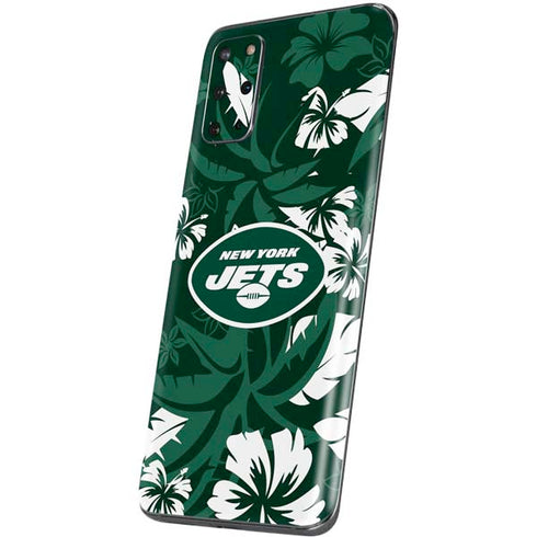 NFL New York Jets Tropical Print Galaxy S20 Plus Skin